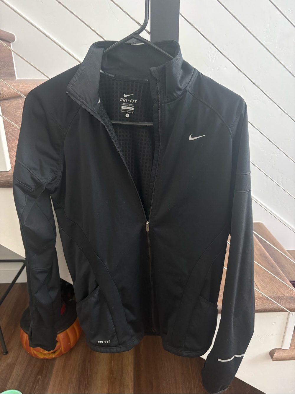Nike Black Women's Dri-FIT Full-Zip Bomber Jacket